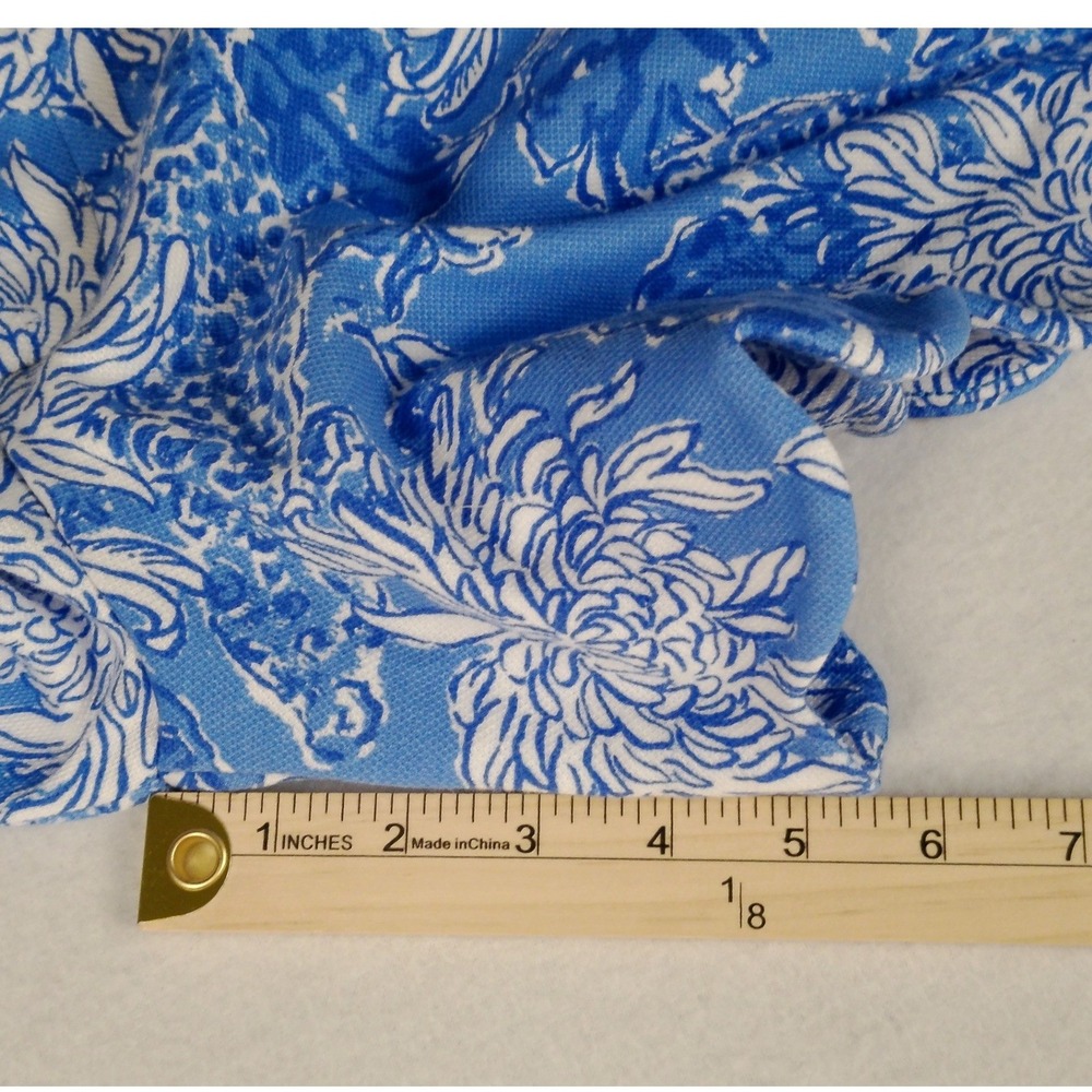 NWT Lilly Pulitzer Buttercup Knit Short Boca Blue Croc & Lock It Scalloped Hem 8 - Picture 11 of 11